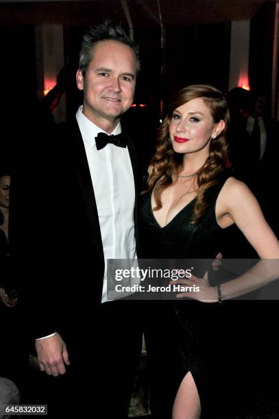 Head of Amazon Studios Roy Price and playwright Lila Feinberg attend the Amazon Studios Oscar Celebration at Delilah on February 26, 2017 in West...