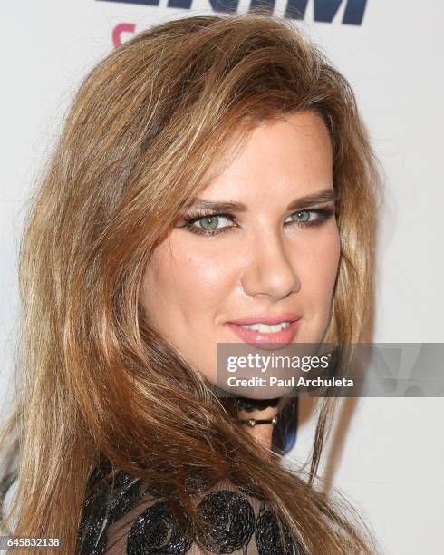 Actress Natalie Burn attends the 27th annual "Night Of 100 Stars" black tie dinner viewing gala at The Villa Aurora on February 26, 2017 in Pacific...