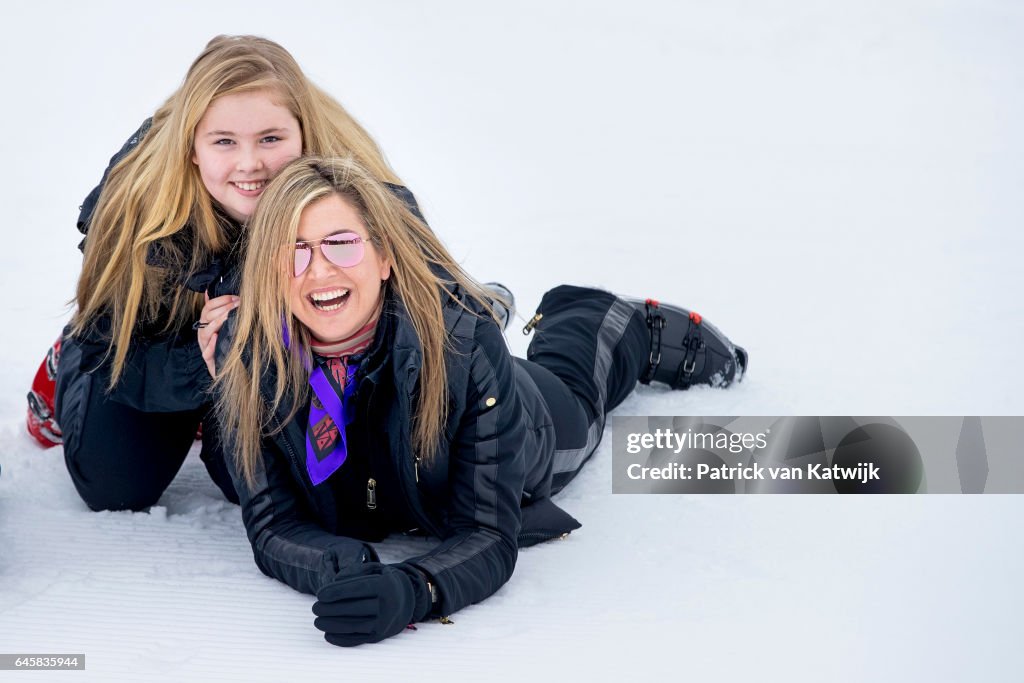 The Dutch Royal Family Hold Annual Photo Call In Lech