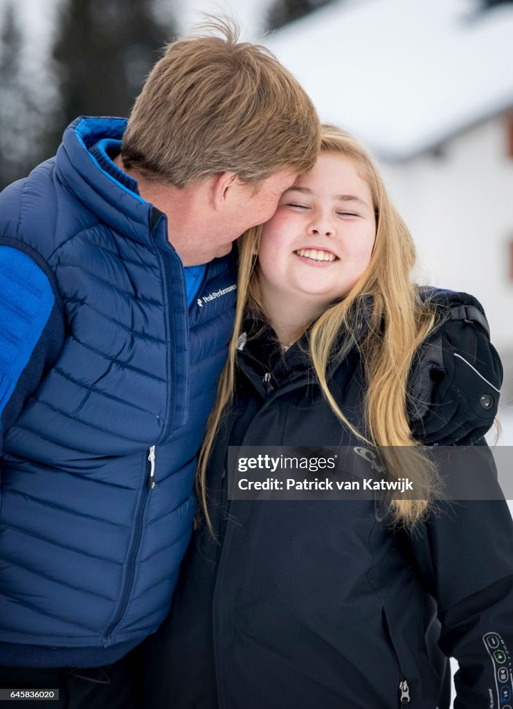 The Dutch Royal Family Hold Annual Photo Call In Lech