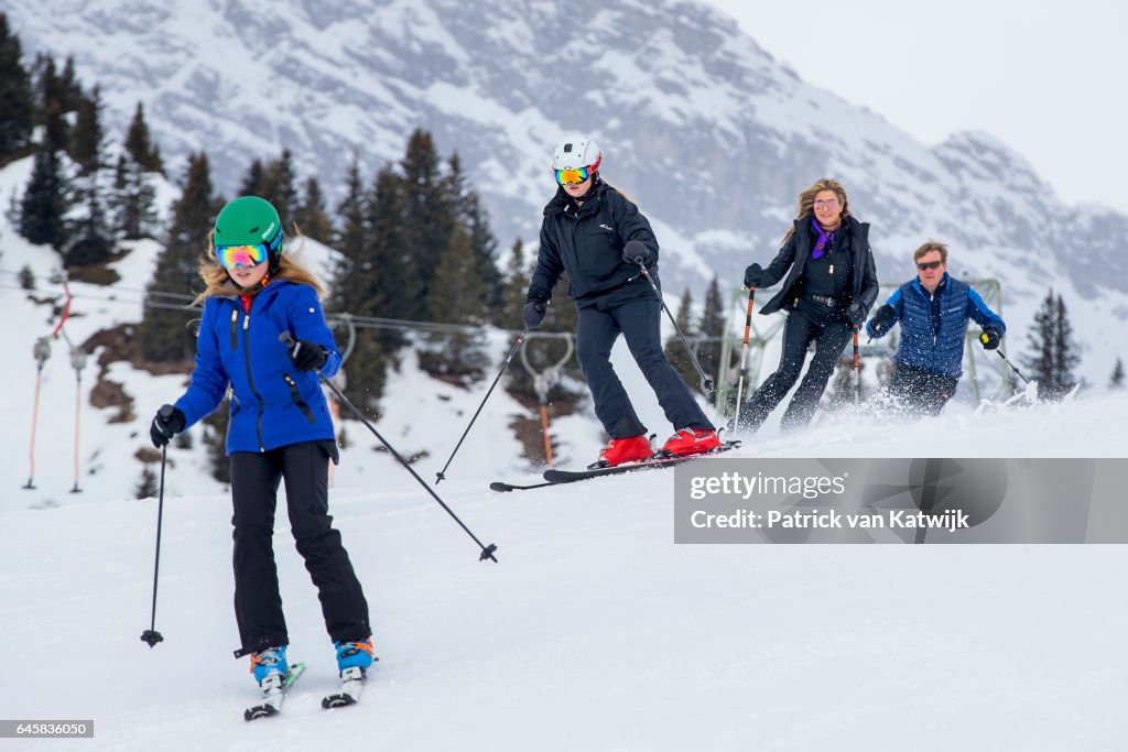 The Dutch Royal Family Hold Annual Photo Call In Lech