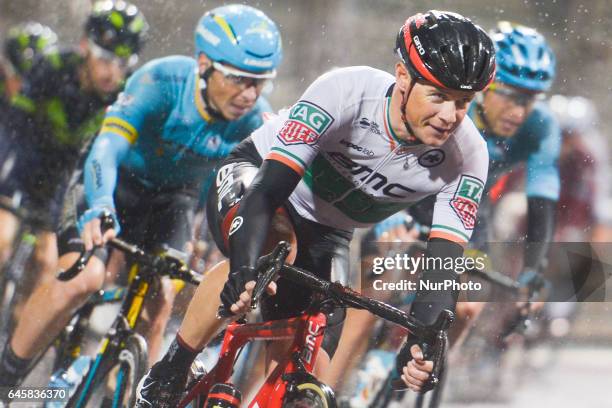 Ireland's Nocolas Roche from BMC Racing Team in action during the fourth stage, a 143km Yas Island Stage at the F1 Yas Marina circuit. On Sunday,...