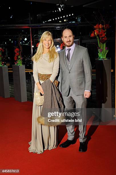 Germany/ Berlin/ Berlinale/ Premiere zum Film Knight of Cups, im Berlinale Palast. - Darren Aronofsky und Martha De Laurentiis