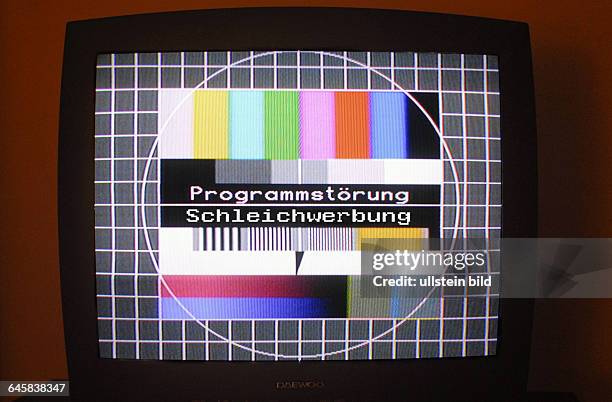 Fernsehen, TV, ZDF, ARD, Testbild, Programmstrung, Programmstrungen, Fernseher, sehen, gucken, Bildschirm, Bildschirme, Fernsehbild,...