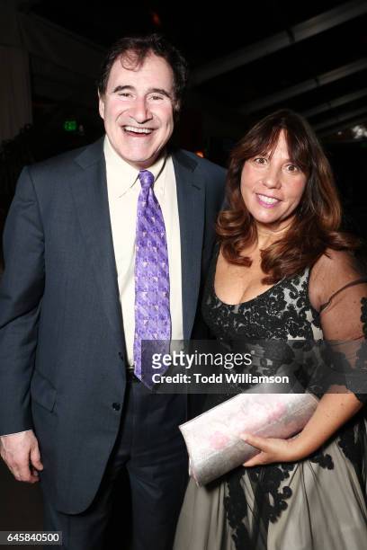 Actor Richard Kind and Dana Stanley attend the Amazon Studios Oscar Celebration at Delilah on February 26, 2017 in West Hollywood, California.