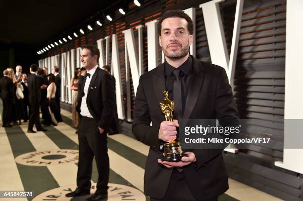 Filmmaker Ezra Edelman attends the 2017 Vanity Fair Oscar Party hosted by Graydon Carter at Wallis Annenberg Center for the Performing Arts on...