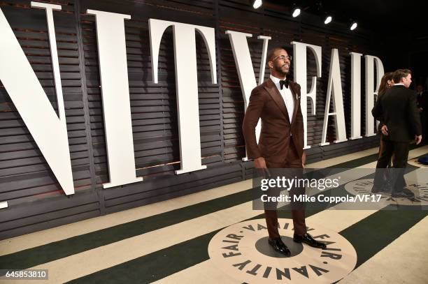 Player Chris Paul attends the 2017 Vanity Fair Oscar Party hosted by Graydon Carter at Wallis Annenberg Center for the Performing Arts on February...