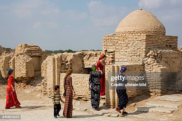 Turkmenistan, Tuerkmenistan, Chorasan, Pilgerstätte Seitdshemaletdin, Ruinen von Anau, Aufnahmedatum:2014, Zentralasien, Turkmenen, Seidenstrasse,...