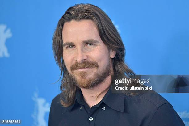 Schauspieler Christan Bale mit Schauspielerin Natalie Portaman während des Photocalls zum Film -KNIGHT OF CUPS- anlässlich der 65. Internationalen...