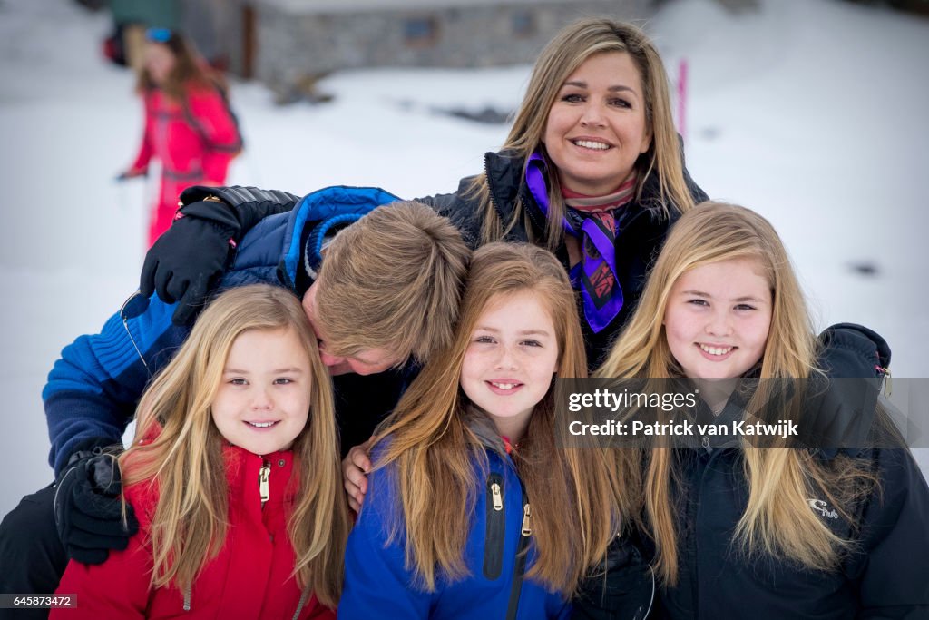 The Dutch Royal Family Hold Annual Photo Call In Lech