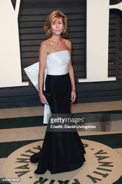 Producer Anna Scott attends the 2017 Vanity Fair Oscar Party hosted by Graydon Carter at the Wallis Annenberg Center for the Performing Arts on...