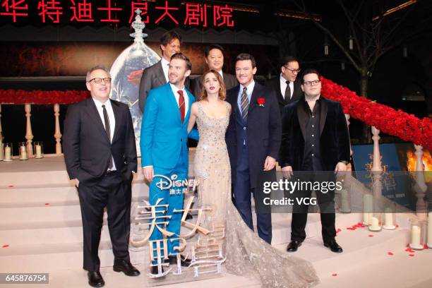 American director Bill Condon, British actor Dan Stevens, British actress Emma Watson, Welsh actor and singer Luke Evans, American actor and comedian...