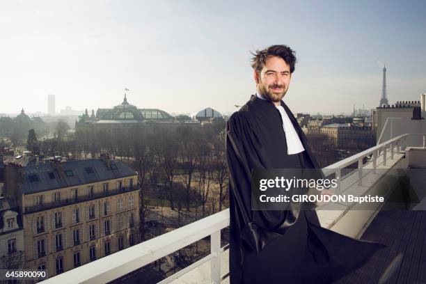 Rendez-vous with the lawyer Antonin Levy at his office at International Hogan Lovells in Paris on February 13, 2017.