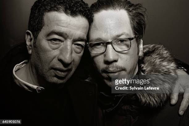 Actors Slimane Dazi and Reda Kateb are photographed for Self Assignment in Paris, France.