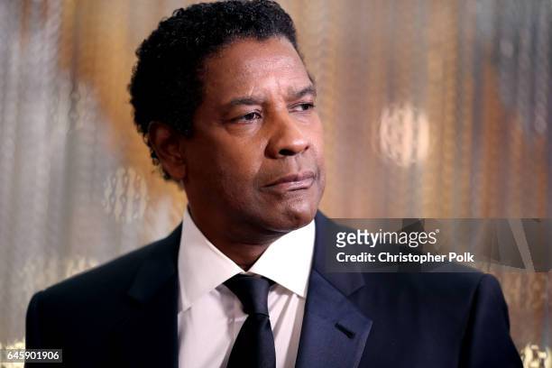 Actor Denzel Washington attends the 89th Annual Academy Awards at Hollywood & Highland Center on February 26, 2017 in Hollywood, California.