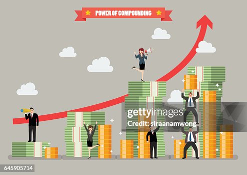 Compounding Visual Graphics Power Of Compounding High-Res Vector Graphic - Getty Images
