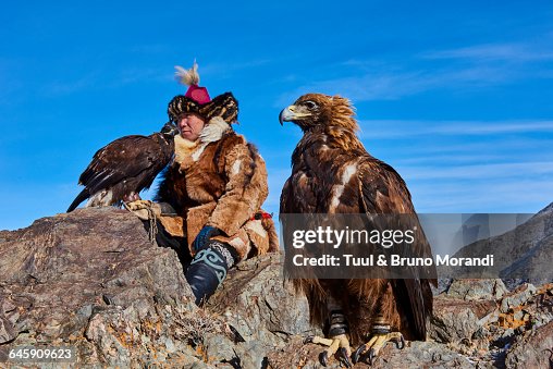 Mongolia, Bayan-Olgii, eagle hunter Mongolia, Bayan-Olgii, eagle hunter