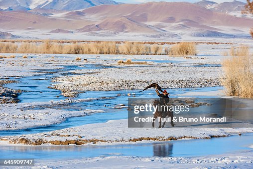 Mongolia, Bayan-Olgii, eagle hunter Mongolia, Bayan-Olgii, eagle hunter