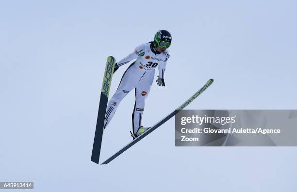 Maja Vtic of Slovenia competes during the FIS Nordic World Ski Championships Women's Ski Jumping HS100 on February 24, 2017 in Lahti, Finland.