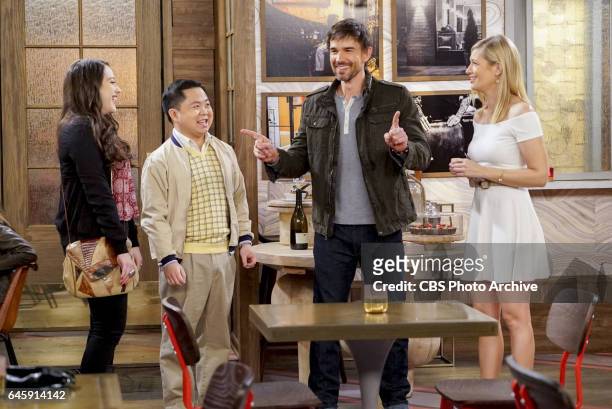 And the Baby and Other Things" -- Pictured: Max Black , Han Lee , Bobby and Caroline Channing . When Caroline encourages Bobby's sister, Denise , to...