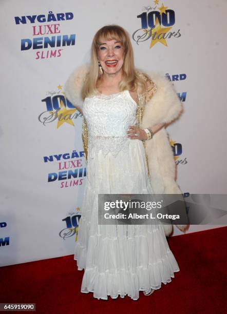 Actress Terry Moore arrives for the Norby Walters' 27th Annual Night Of 100 Stars Black Tie Dinner Viewing Gala held at The Beverly Hilton Hotel on...