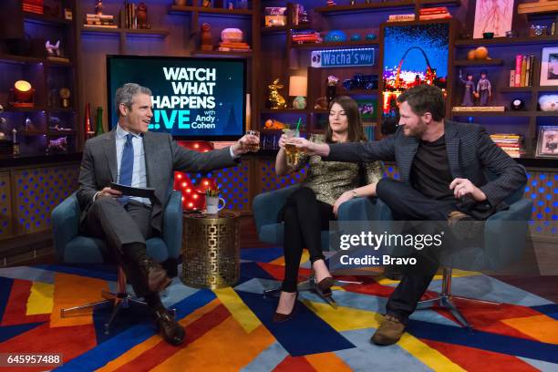 Pictured : Andy Cohen, Gail Simmons and Dale Earnhardt Jr. --