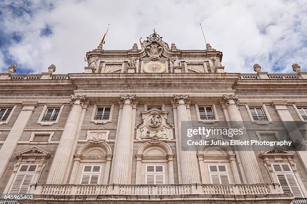 palacio real in madrid, spain. - madrid palace stock pictures, royalty-free photos & images
