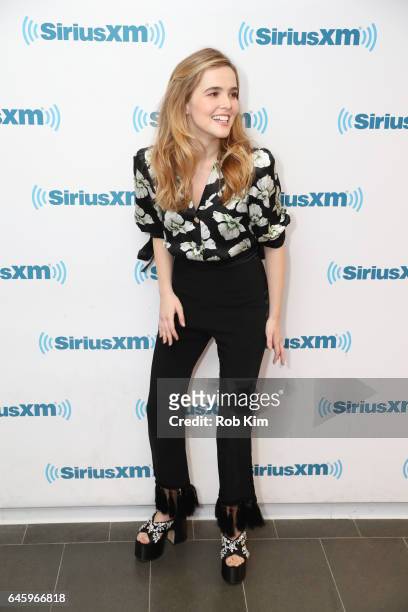 Zoey Deutch visits at SiriusXM Studios on February 27, 2017 in New York City.