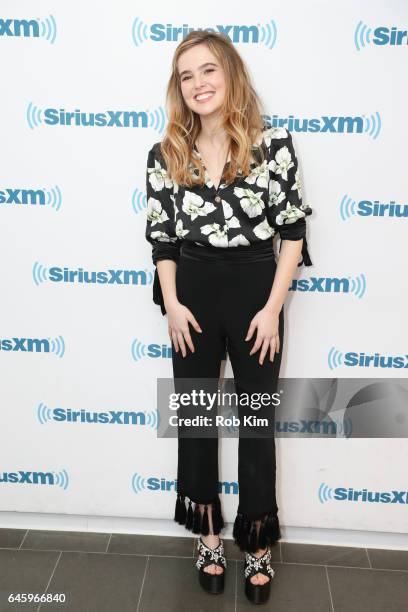 Zoey Deutch visits at SiriusXM Studios on February 27, 2017 in New York City.