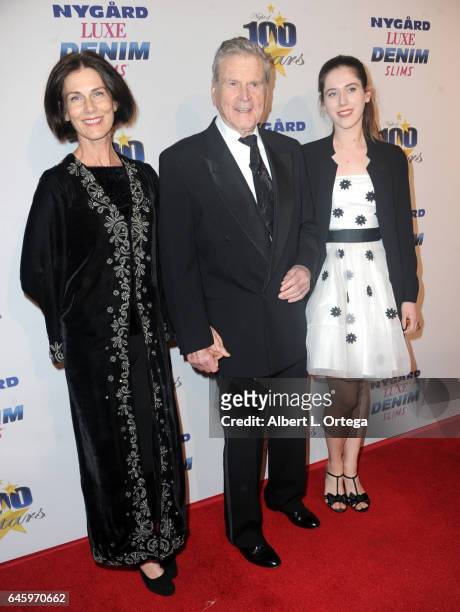 Actor Don Murray and family arrive for the Norby Walters' 27th Annual Night Of 100 Stars Black Tie Dinner Viewing Gala held at The Beverly Hilton...