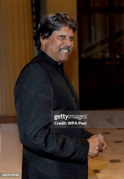 Indian retired cricket player attends a reception this evening to mark the launch of the UK-India Year of Culture 2017 on February 27, 2017 in...
