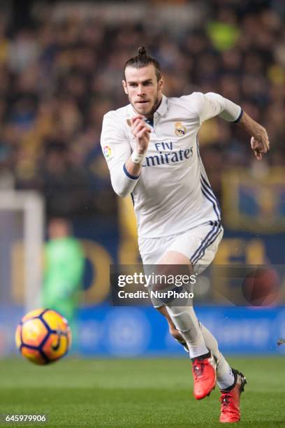 Gareth Bale during the match between Villarreal CF vs. Real Madrid, week 24 of La Liga 2016/17 in La Ceramica stadium, in Vila-real, Spain, on...