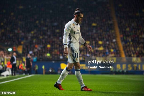 Gareth Bale during the match between Villarreal CF vs. Real Madrid, week 24 of La Liga 2016/17 in La Ceramica stadium, in Vila-real, Spain, on...