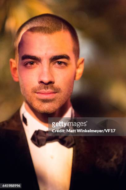 Singer Joe Jonas attends the 2017 Vanity Fair Oscar Party hosted by Graydon Carter at Wallis Annenberg Center for the Performing Arts on February 26,...