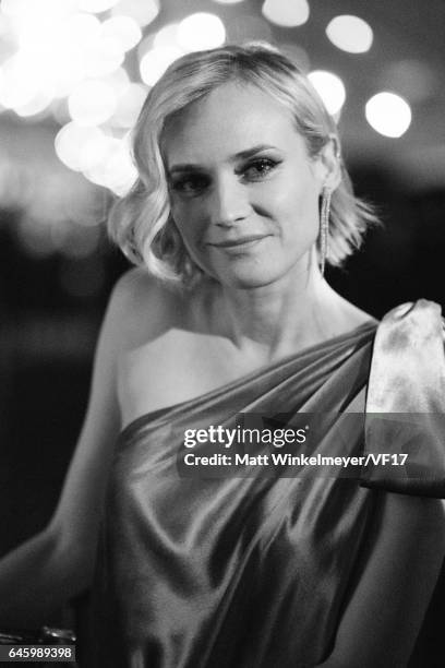 Actress Diane Kruger attends the 2017 Vanity Fair Oscar Party hosted by Graydon Carter at Wallis Annenberg Center for the Performing Arts on February...