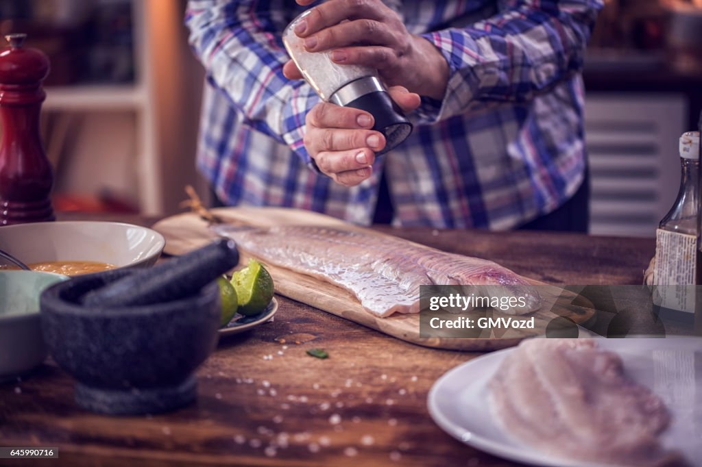 Preparing Fresh Alaska Pollock Fillet