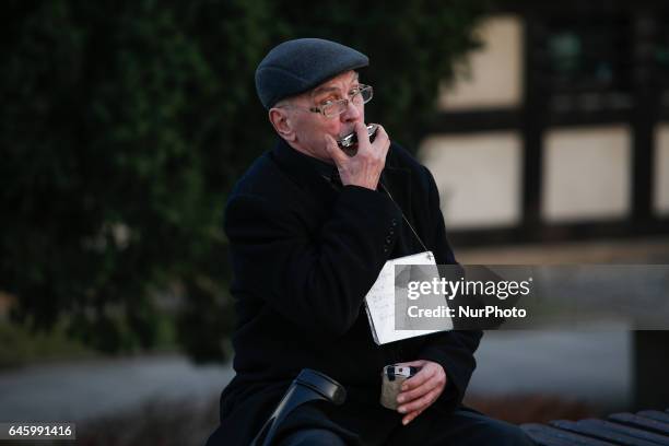 Scenes from daily life in Bydgoszcz, Poland are seen on 27 February, 2017.