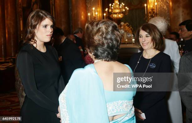 Princess Eugenie attends a reception to mark the launch of the UK-India Year of Culture 2017 on February 27, 2017 in London, England.