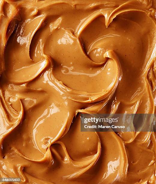 close up of peanut butter spread - peanut butter stock pictures, royalty-free photos & images