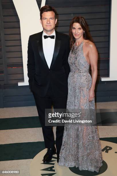 Actor Jason Bateman and wife Amanda Anka attend the 2017 Vanity Fair Oscar Party hosted by Graydon Carter at the Wallis Annenberg Center for the...