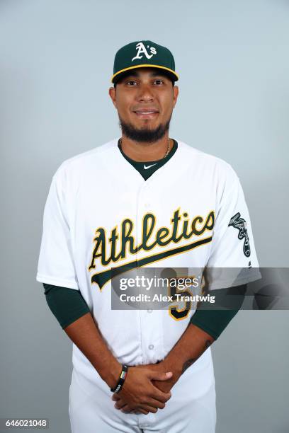 Felix Doubront of the Oakland Athletics poses during Photo Day on Wednesday, February 22, 2012 at Hohokam Stadium in Phoenix, Arizona.