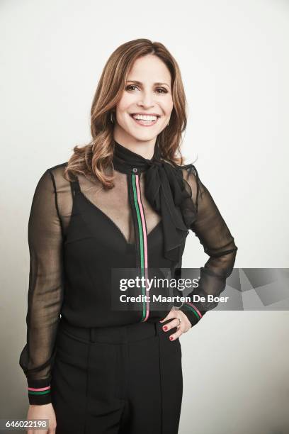 Andrea Savage from truTV poses in the Getty Images Portrait Studio at the 2017 Winter Television Critics Association press tour at the Langham Hotel...