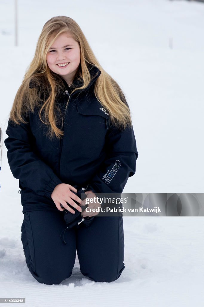 King Willem-Alexander and his family in Lech