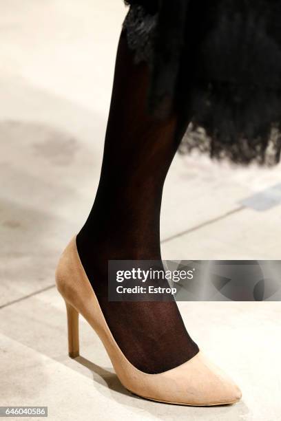 Shoe detail at the Antonio Marras show during Milan Fashion Week Fall/Winter 2017/18 on February 25, 2017 in Milan, Italy.