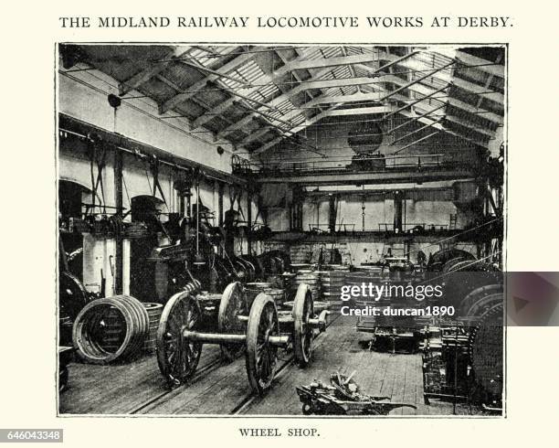Factory Loco Steam Engine Locomotives On Factory Floor Photos and Premium High Res ...
