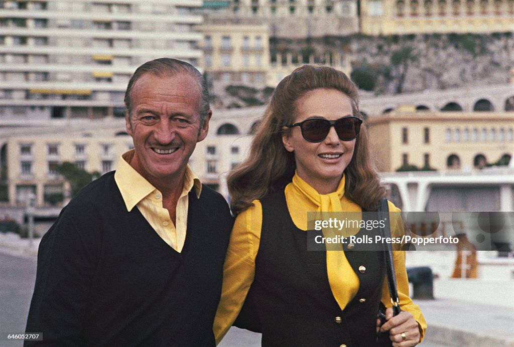David Niven And Wife In Monte Carlo