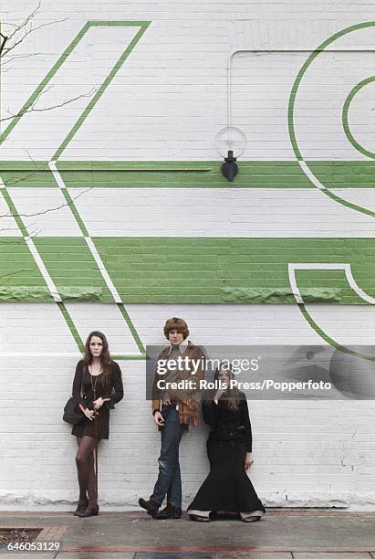 Actors Tisa Farrow, Don Scardino and Trudy Young pictured together in Toronto, Canada during shooting of the feature film 'Homer' on 10th November...