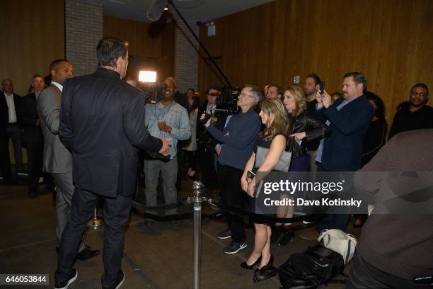 Author Tony Robbins attends Tony Robbins' Birthday celebration and book launch of "UNSHAKEABLE" presented by DuJour, Gilt and JetSmarter at PH-D...