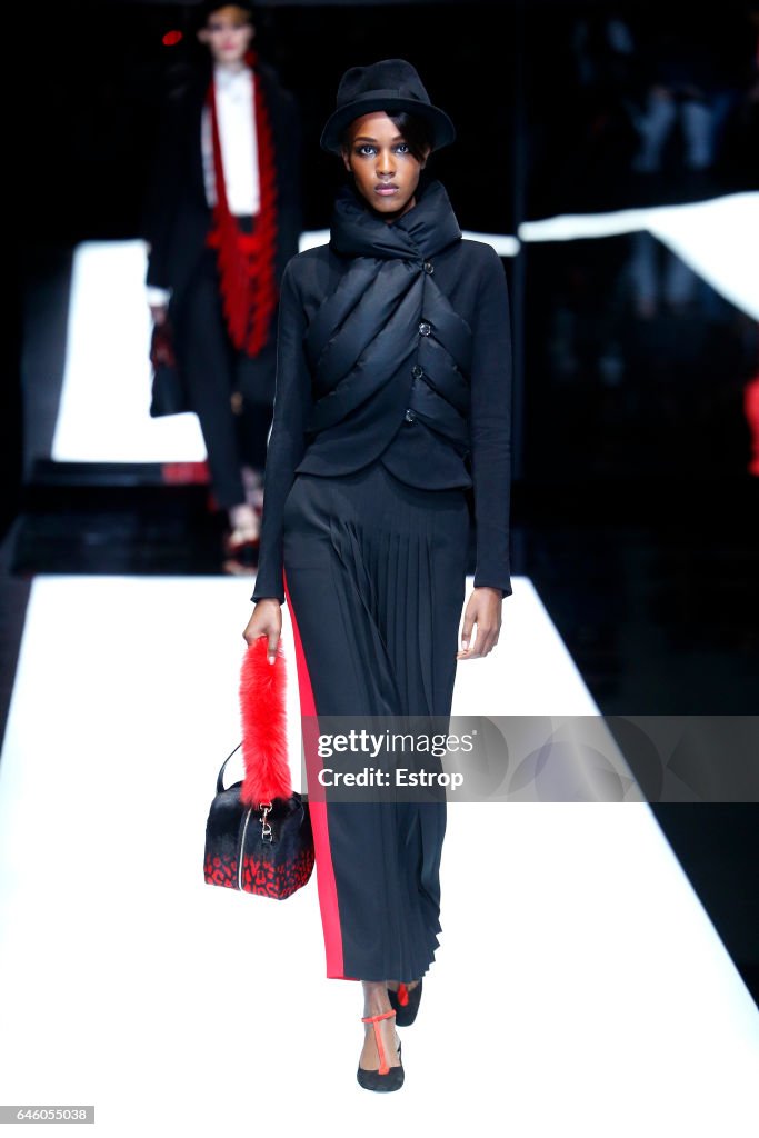 Giorgio Armani - Runway - Milan Fashion Week Fall/Winter 2017/18