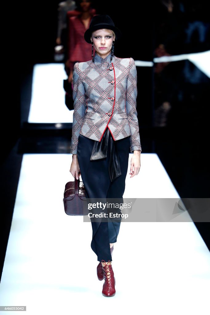 Giorgio Armani - Runway - Milan Fashion Week Fall/Winter 2017/18